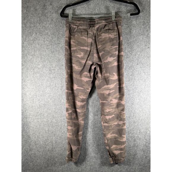 Athleta Pants Women 0 Brown Green Farallon Jogger Camo Stretch Outdoor - Picture 6 of 8